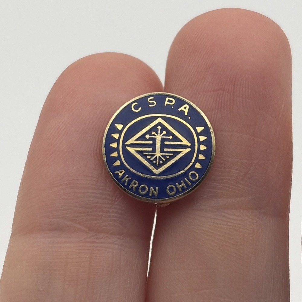 CSPA Akron OH Civil Service Personnel Association Union Lapel Hat Pin